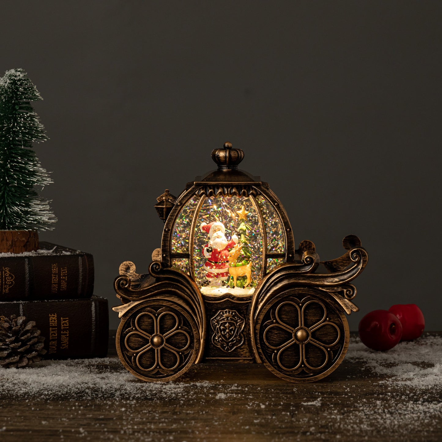 Pumpkin Carriage - Santa