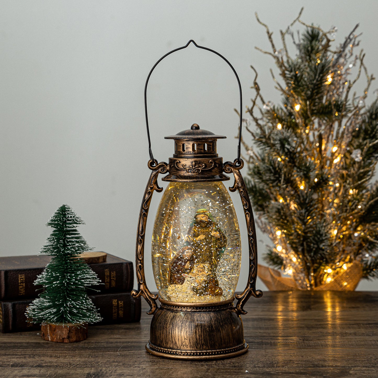 Oval Lantern - Nativity