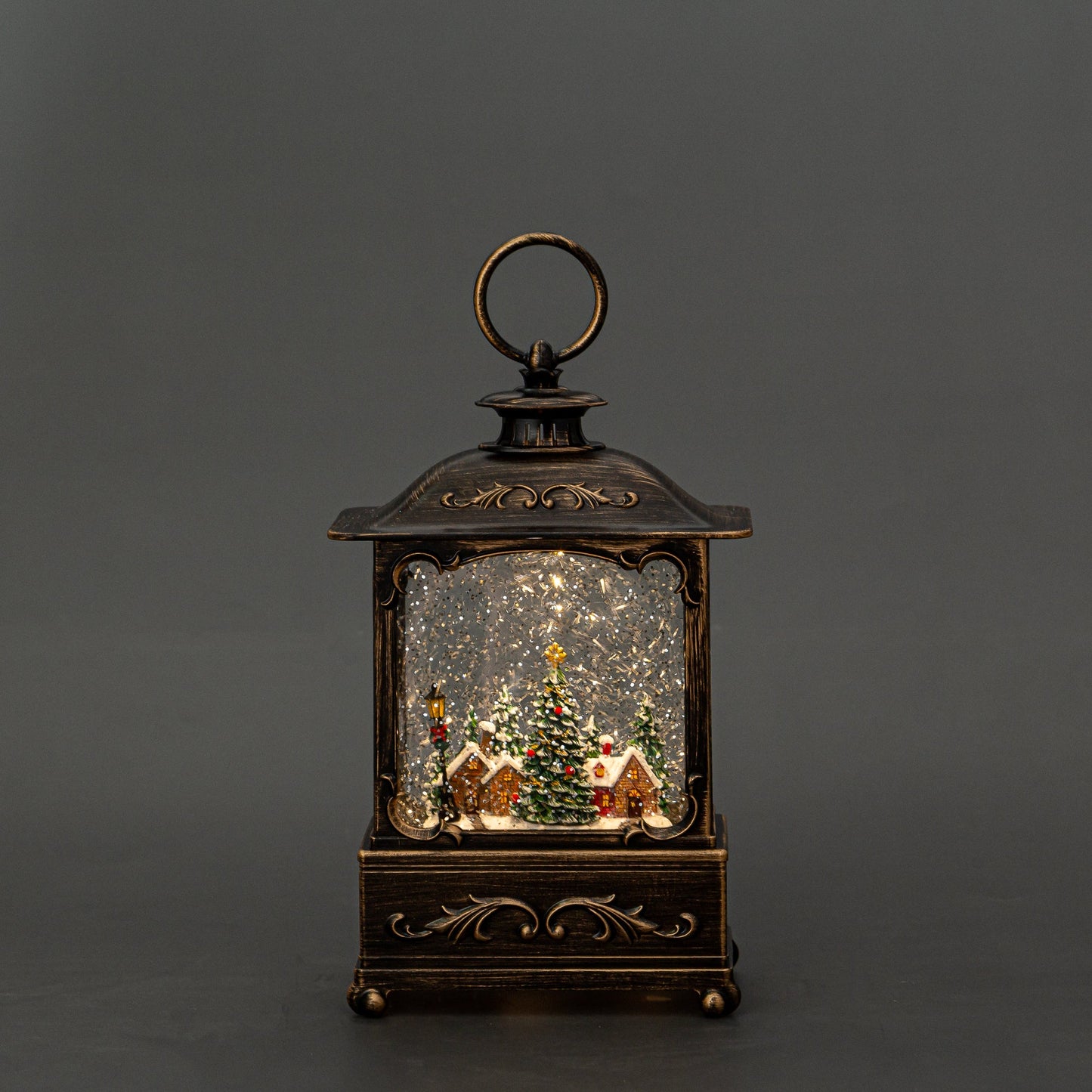 Wide Rectangular Lantern - Village