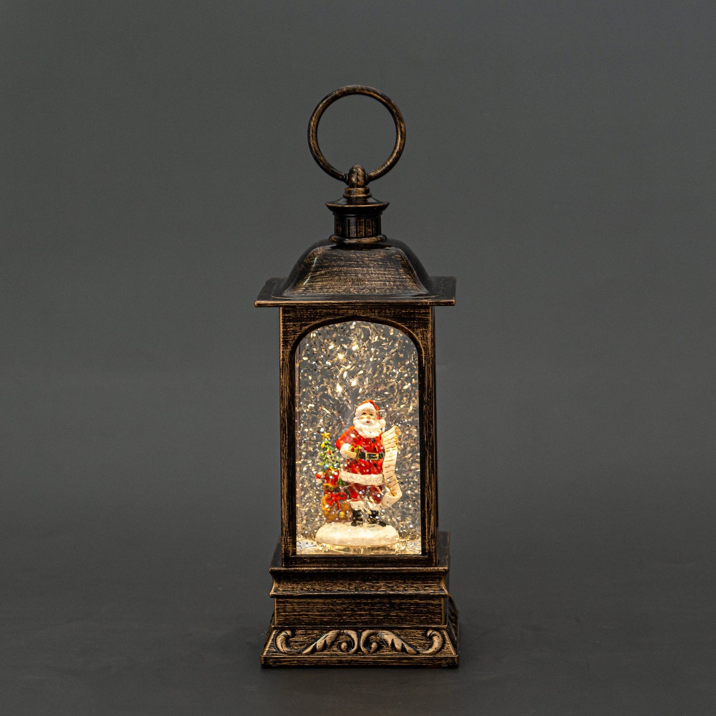 Rectangular Lantern - Santa