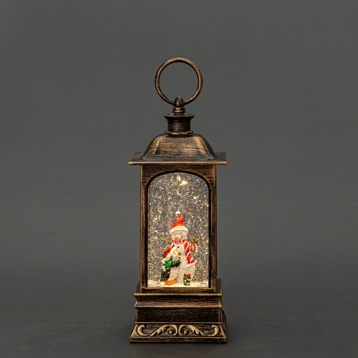 Rectangular Lantern - Snowman