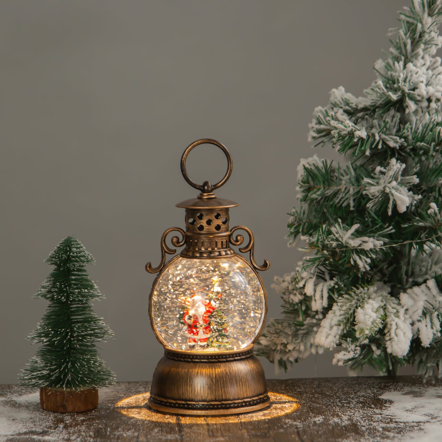 Vintage Camp Lantern - Santa