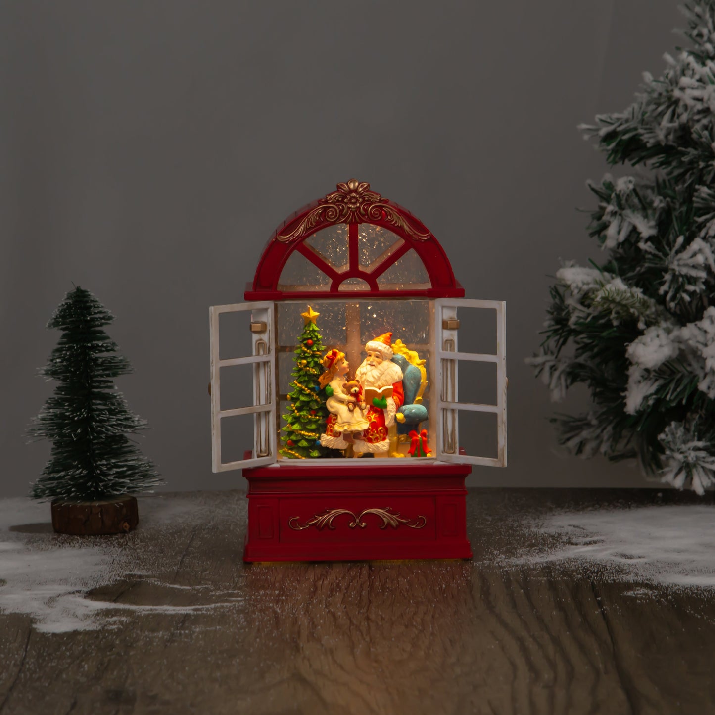 Window Globe - Santa