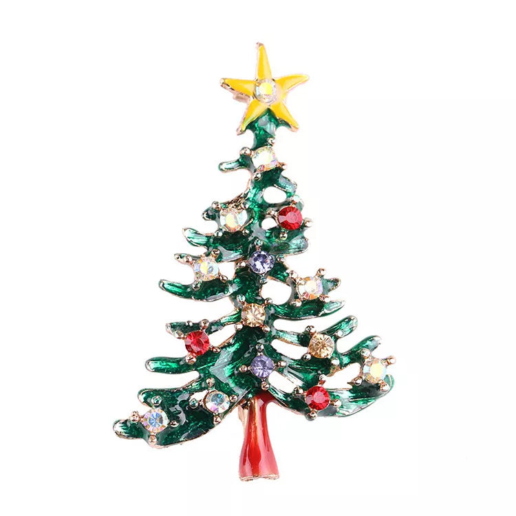 Green Tree Brooch