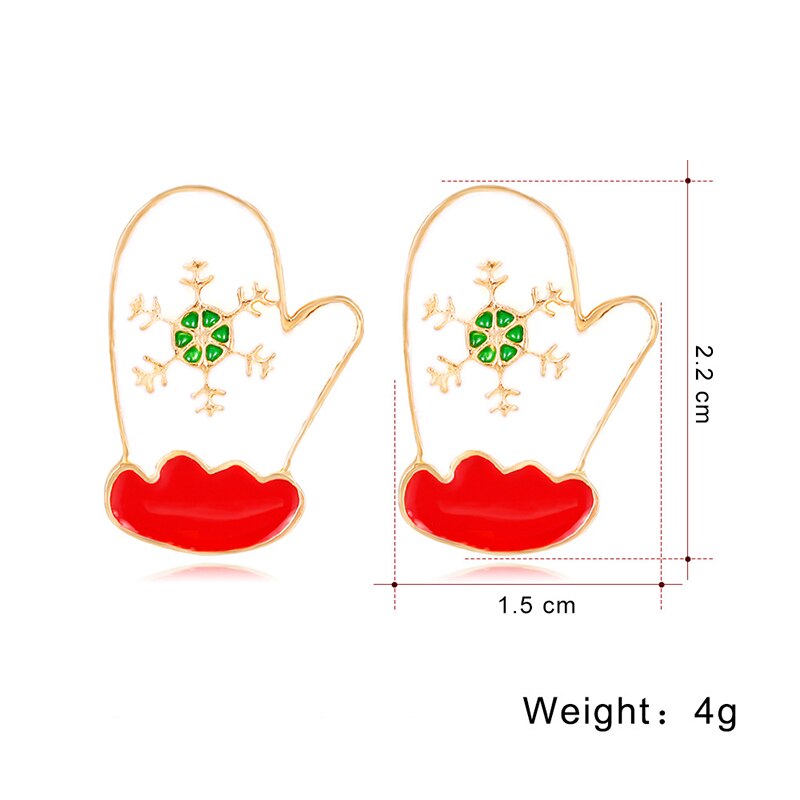 Santa Glove Earrings