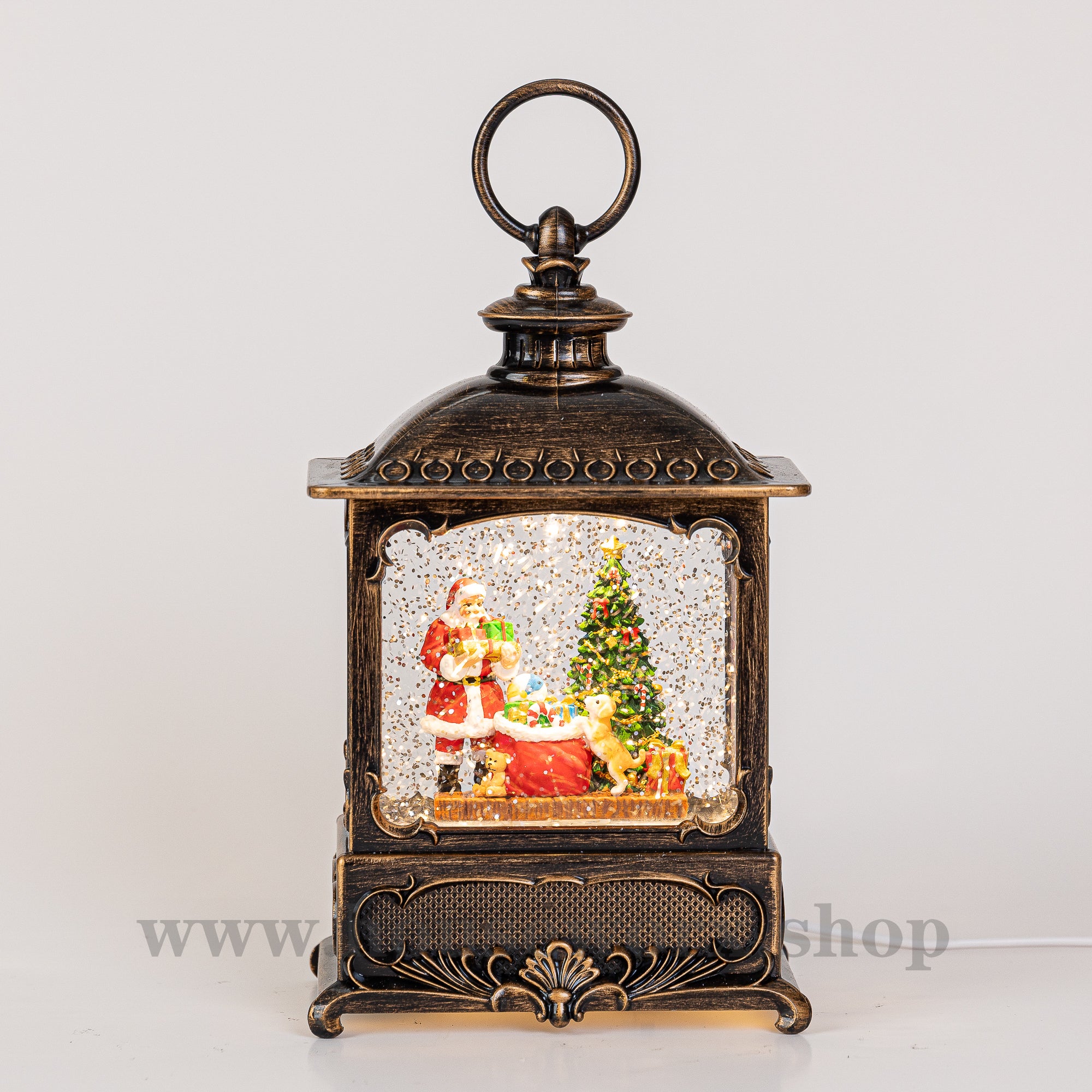 Euro Santa with outlet Lantern Christmas Blow Mold 28””