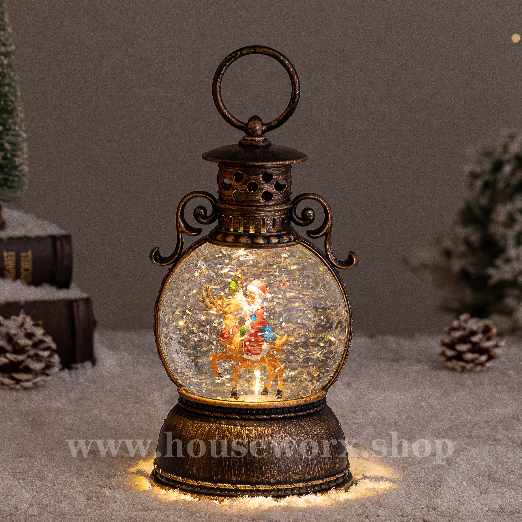 Palace christmas snow globe santa
