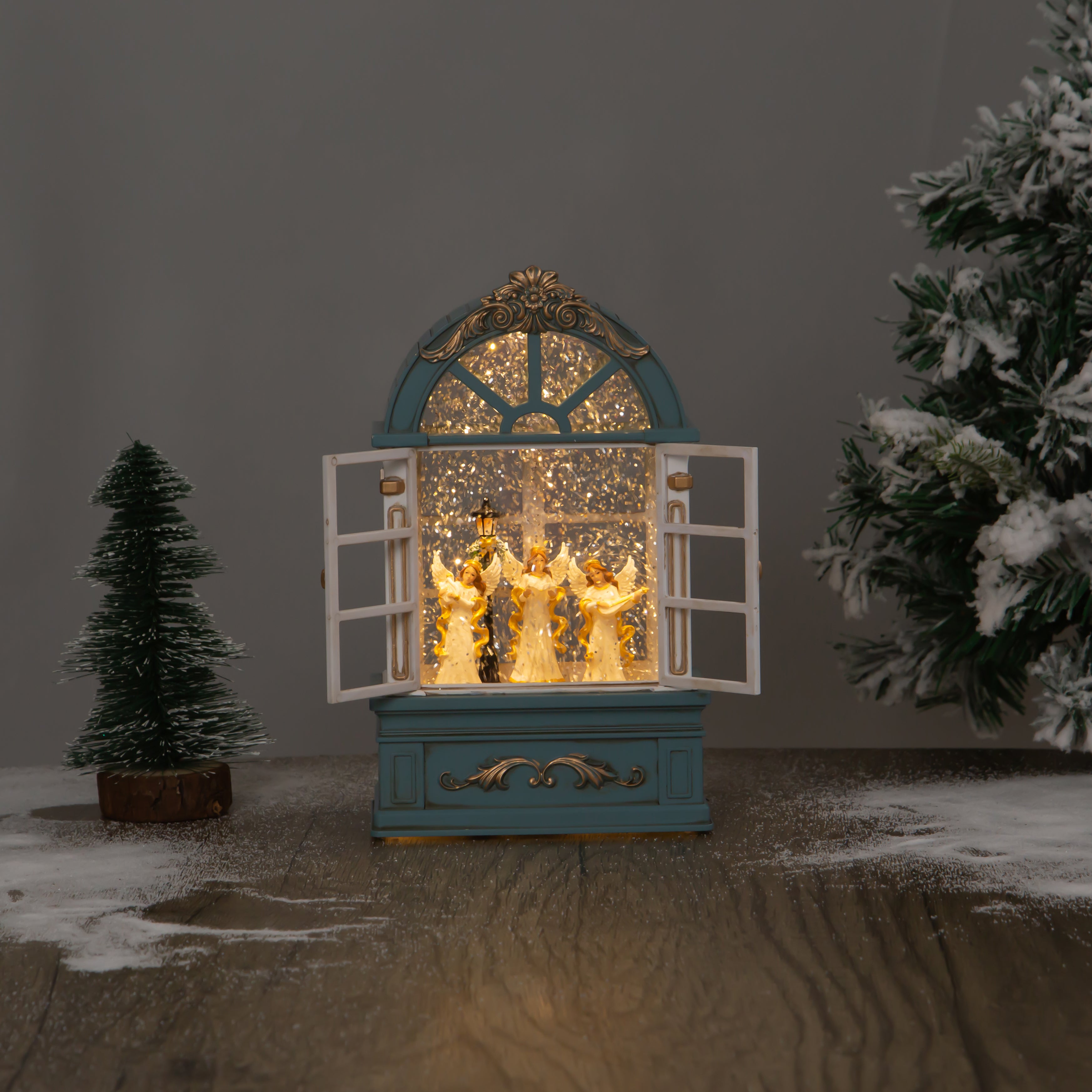 Window Globe Christmas Snow Globes by House worX