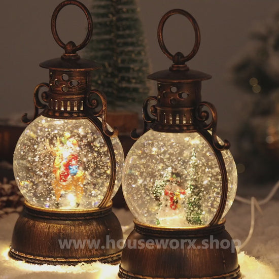 Palace christmas snow globe snowman video