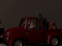 Pick up truck christmas snow globe video