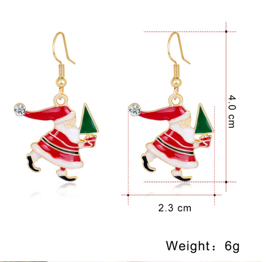 Santa Earrings